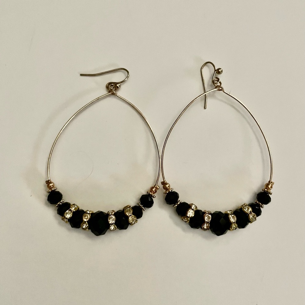Black and Gold Earrings